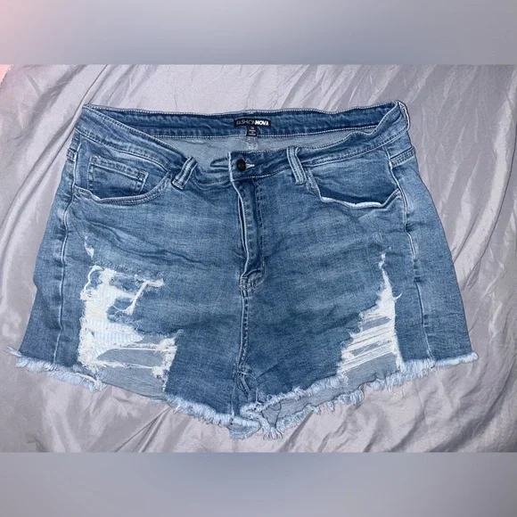 Fashion Nova Shorts Fashion Nova Womens Plus Size Distressed